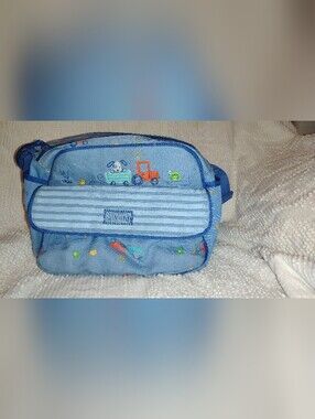 Vintage Y2K Carter's Starters RARE Blue Puppy Diaper Bag